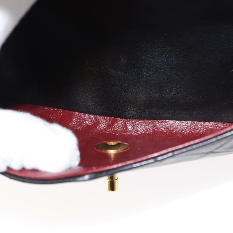 【日本直送】香奈兒 Matelasse 25 雙蓋鏈條包，羊皮材質，黑色，金色雙C標誌，正品編號 BA9001SAM-27