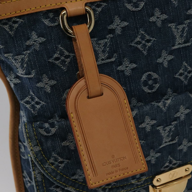 【日本直送】路易威登 Monogram Denim 平底購物手提包 藍色 M95018 LV 正品 BA8994SAV-16
