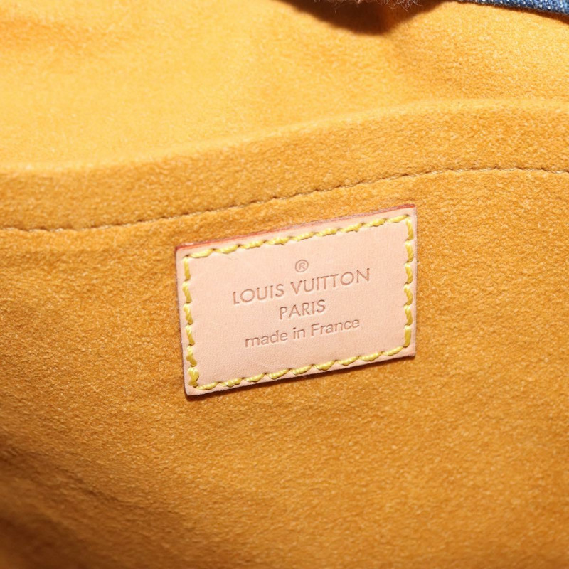 【日本直送】路易威登 Monogram Denim 平底購物手提包 藍色 M95018 LV 正品 BA8994SAV-19