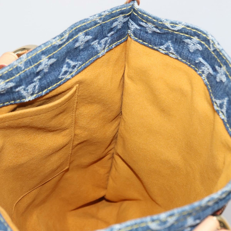 【日本直送】路易威登 Monogram Denim 平底購物手提包 藍色 M95018 LV 正品 BA8994SAV-20