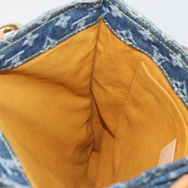 【日本直送】路易威登 Monogram Denim 平底購物手提包 藍色 M95018 LV 正品 BA8994SAV-21