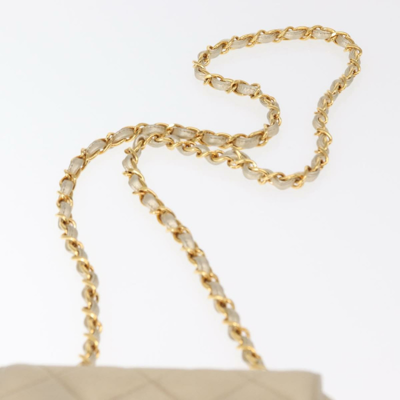 【日本直送】香奈兒迷你絎縫13鏈條肩背包，皮革材質，金色雙C標誌，正品編號156634SAM-13