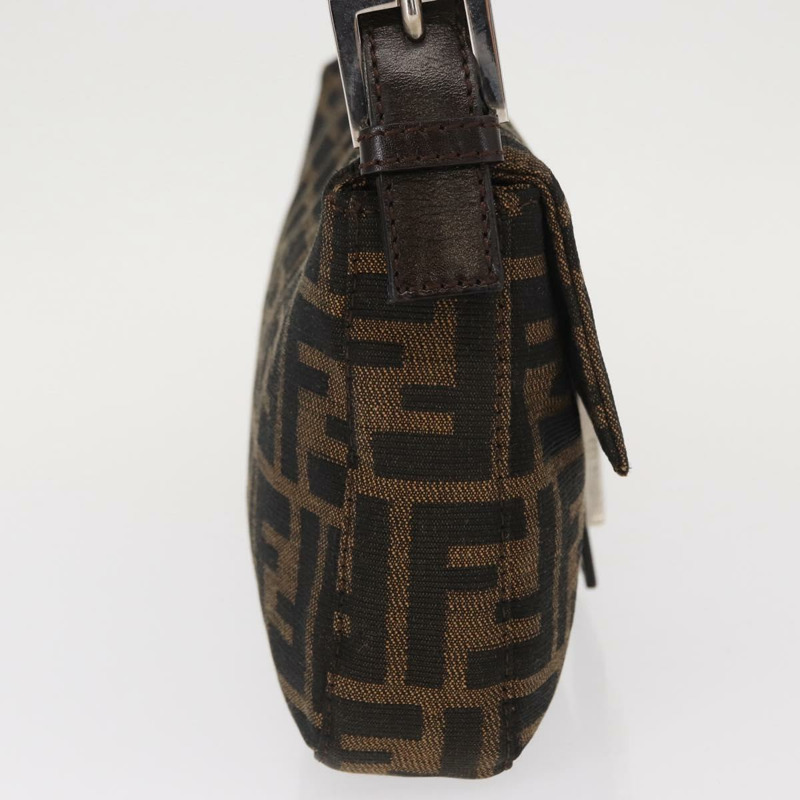 【日本直送】FENDI Zucca帆布Mamma Baguette單肩包 黑色棕色 正品 156651SAM-3