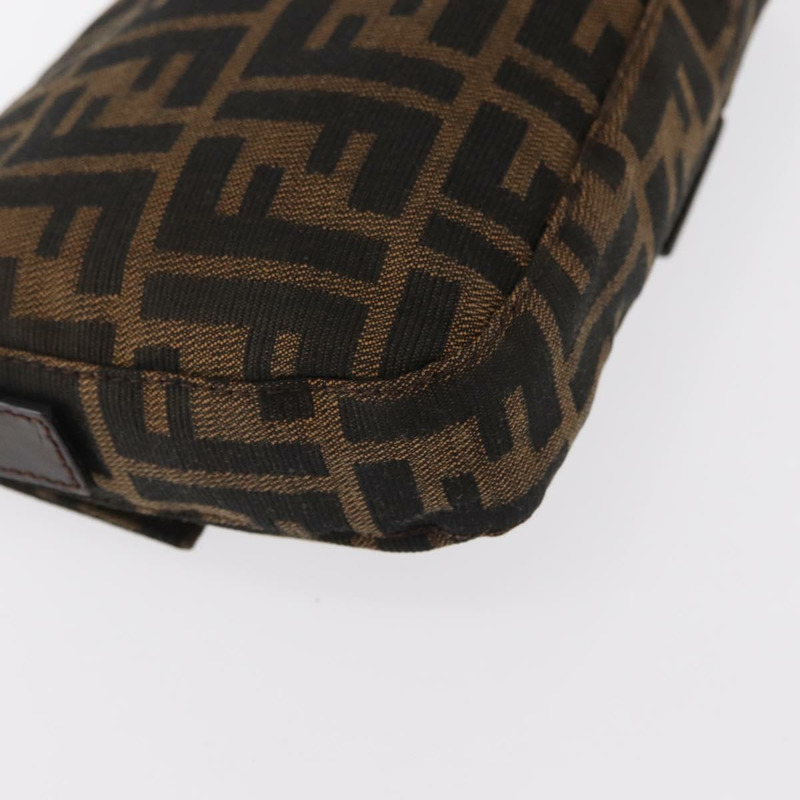 【日本直送】FENDI Zucca帆布Mamma Baguette單肩包 黑色棕色 正品 156651SAM-15