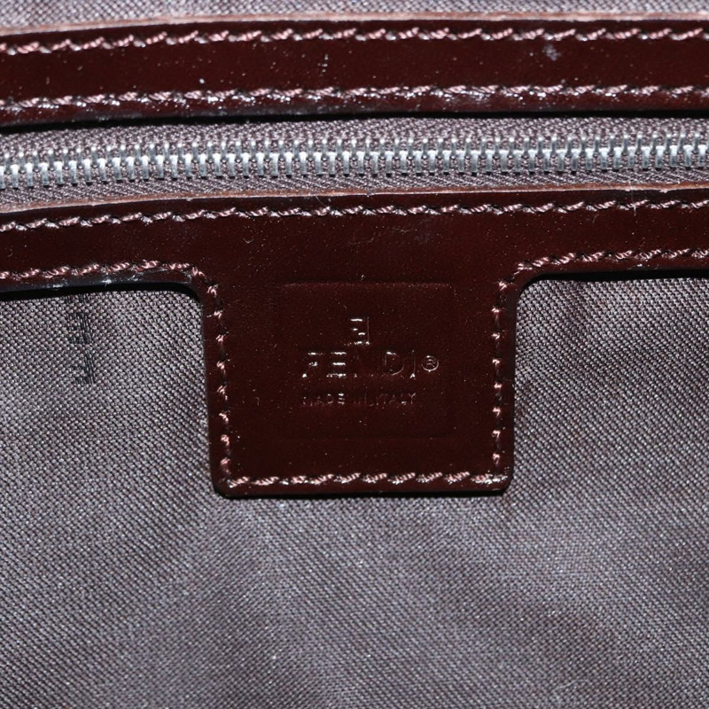 【日本直送】FENDI Zucca帆布Mamma Baguette單肩包 黑色棕色 正品 156651SAM-21