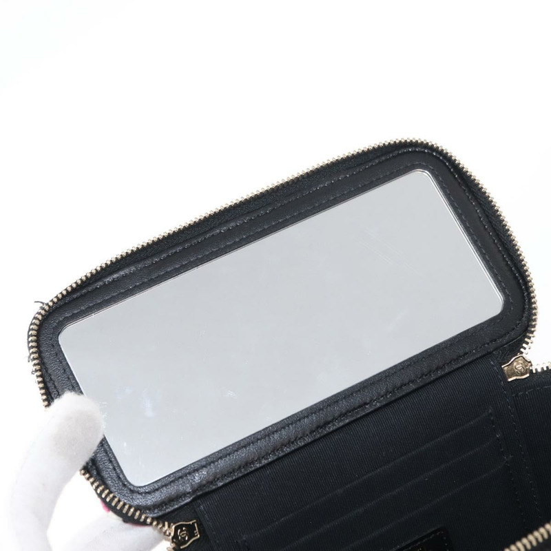 【日本直送】香奈兒 (CHANEL) Matelasse Chain Vanity Bag Tweed Multicolor Gold CC Auth 156641SM-7