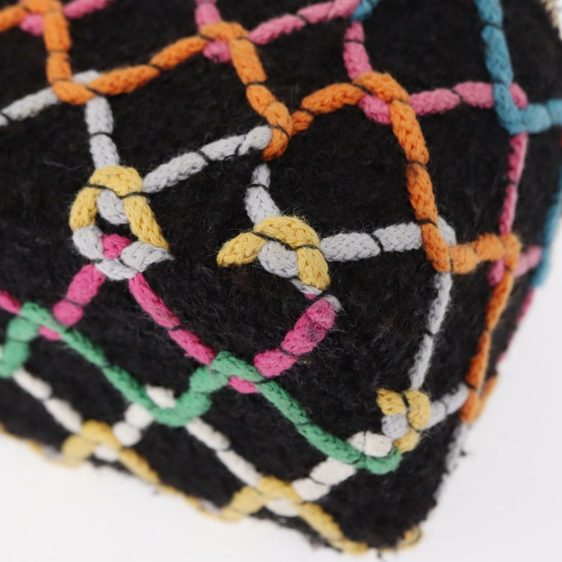 【日本直送】香奈兒 (CHANEL) Matelasse Chain Vanity Bag Tweed Multicolor Gold CC Auth 156641SM-17