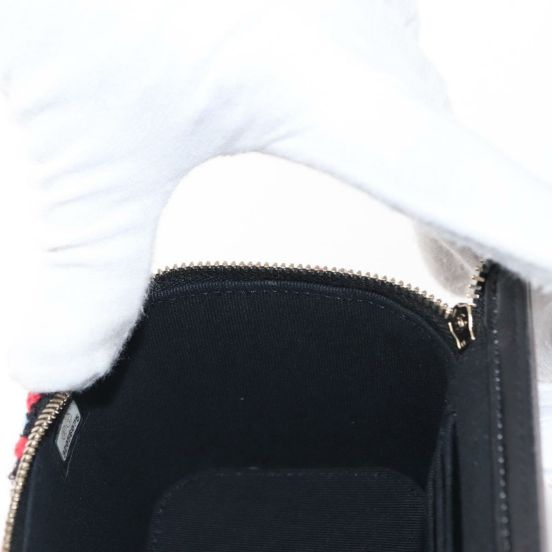 【日本直送】香奈兒 (CHANEL) Matelasse Chain Vanity Bag Tweed Multicolor Gold CC Auth 156641SM-22