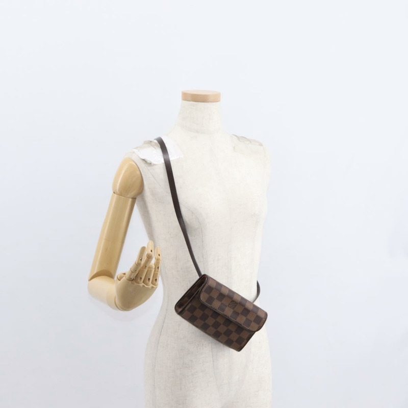 【日本直送】路易威登 Damier Ebene Pochette 佛羅倫薩腰包 N51856 LV 正品 151202V-21