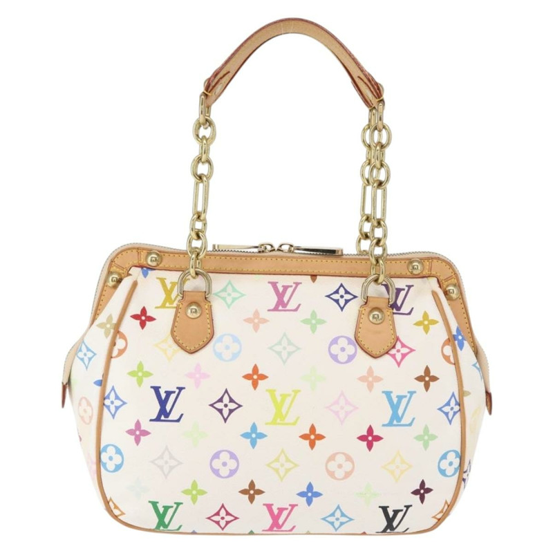 【日本直送】路易威登 Monogram Multicolor Gracie MM 手袋 白色 M92590 LV 正品 151203SM-1