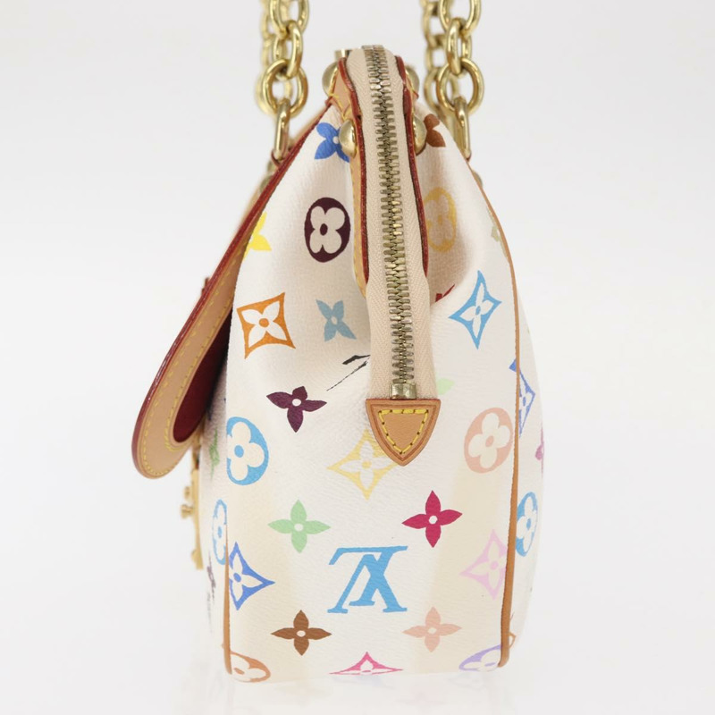 【日本直送】路易威登 Monogram Multicolor Gracie MM 手袋 白色 M92590 LV 正品 151203SM-3