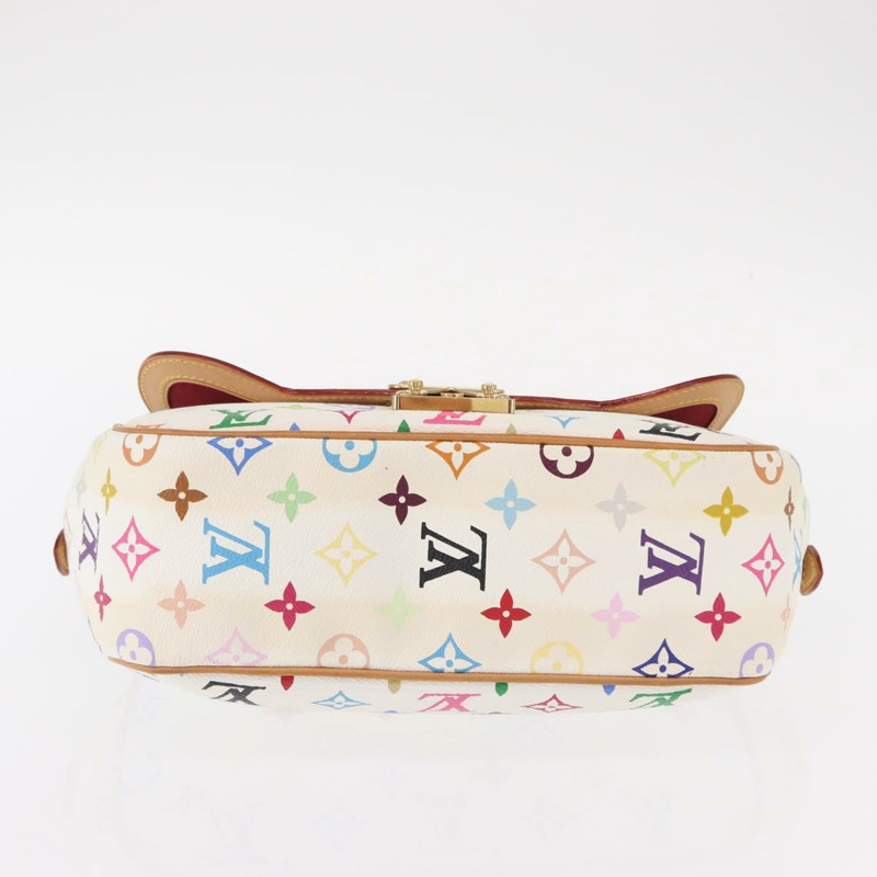 【日本直送】路易威登 Monogram Multicolor Gracie MM 手袋 白色 M92590 LV 正品 151203SM-5