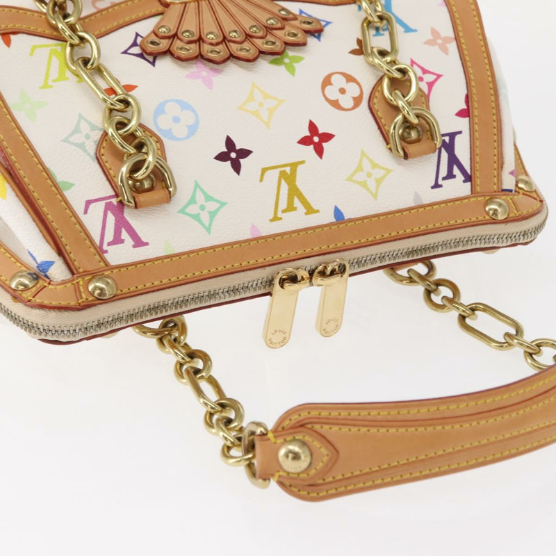 【日本直送】路易威登 Monogram Multicolor Gracie MM 手袋 白色 M92590 LV 正品 151203SM-13