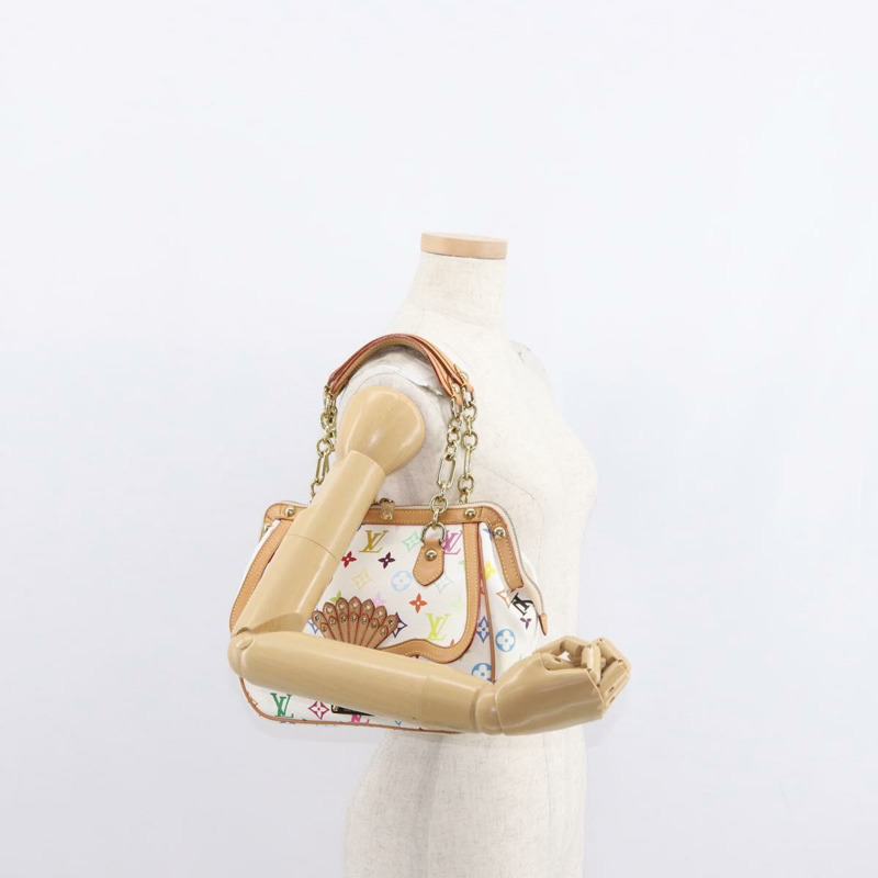 【日本直送】路易威登 Monogram Multicolor Gracie MM 手袋 白色 M92590 LV 正品 151203SM-29