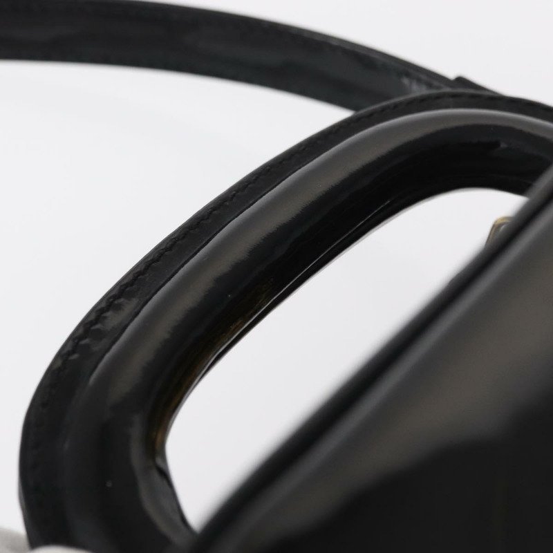 【日本直送】香奈兒 (CHANEL) 漆皮雙肩包，黑色金色雙C標誌，貨號 146552V-13