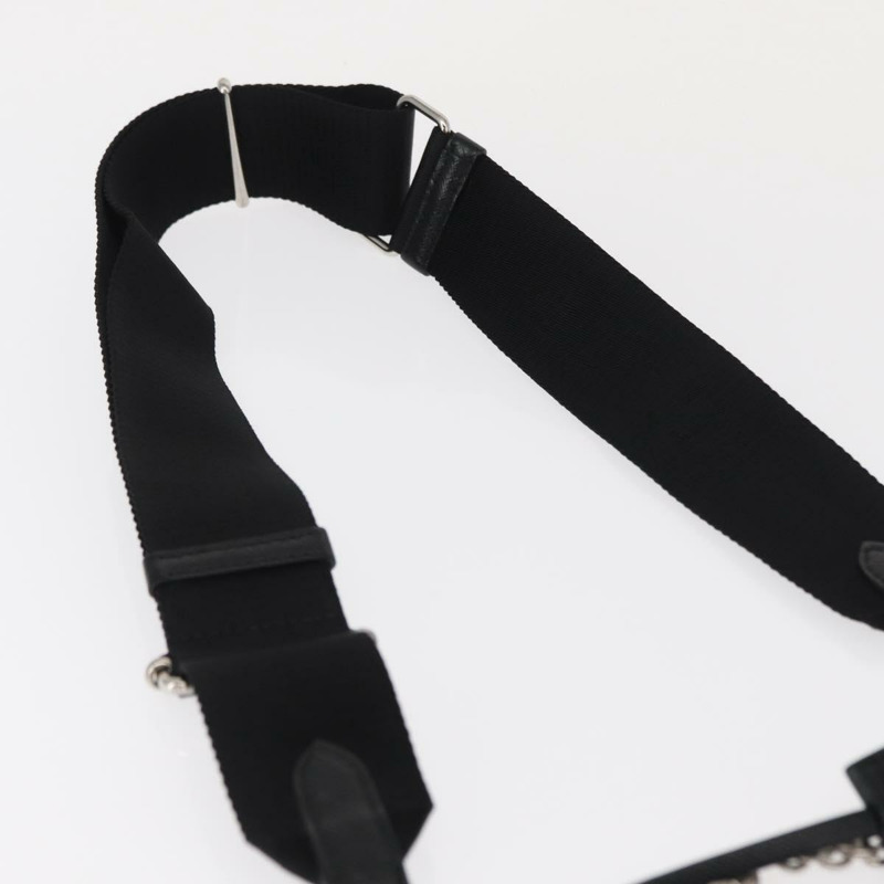 【日本直送】PRADA 2005 復刻版單肩包，尼龍材質，黑色/銀色，1BH204，正品編號：157130SAM-14