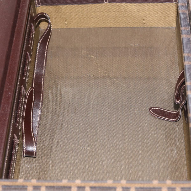 【日本直送】FENDI Zucca帆布化妝箱，黑色/棕色，正品，貨號155108SAV-10