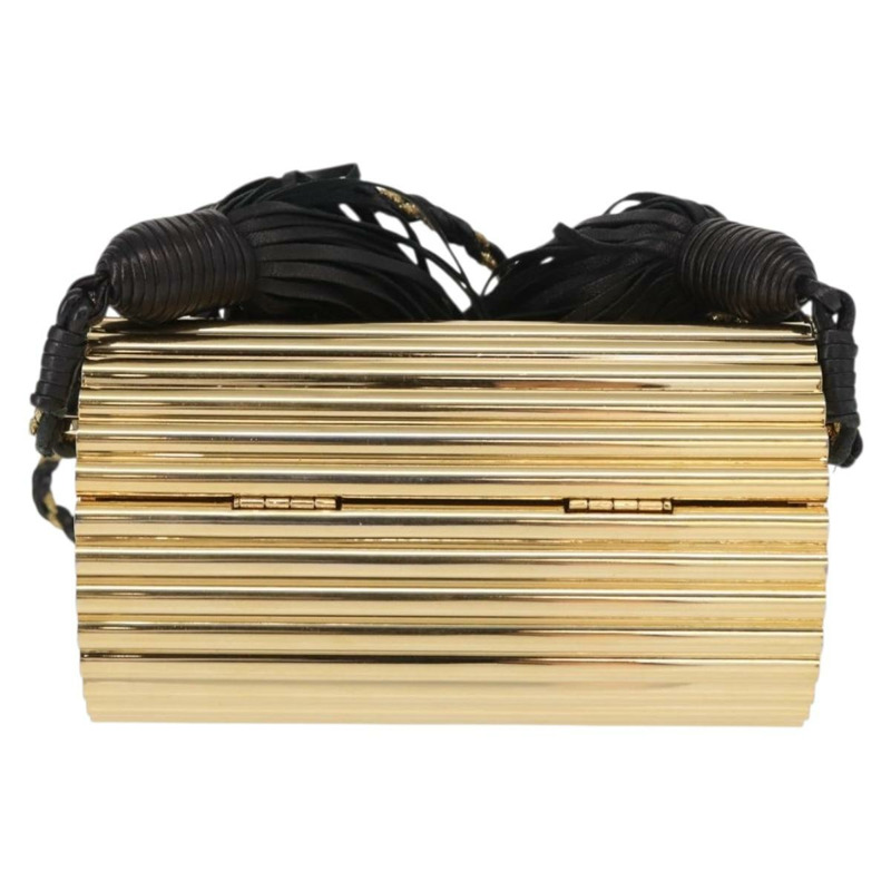 【日本直送】SAINT LAURENT 鏈條 Cassandra 單肩包 塑膠 金色 正品 146564SAM-1