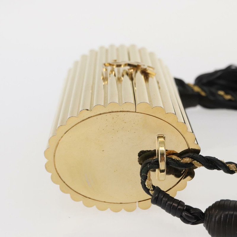 【日本直送】SAINT LAURENT 鏈條 Cassandra 單肩包 塑膠 金色 正品 146564SAM-2