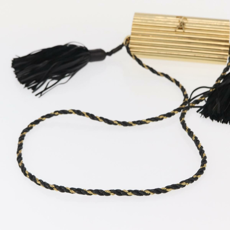 【日本直送】SAINT LAURENT 鏈條 Cassandra 單肩包 塑膠 金色 正品 146564SAM-6