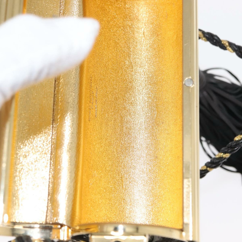 【日本直送】SAINT LAURENT 鏈條 Cassandra 單肩包 塑膠 金色 正品 146564SAM-9