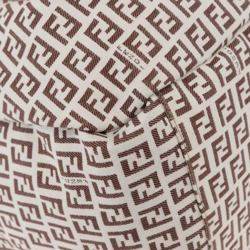 【日本直送】FENDI Zucchino帆布手提包 白色 棕色 正品 146551V-8