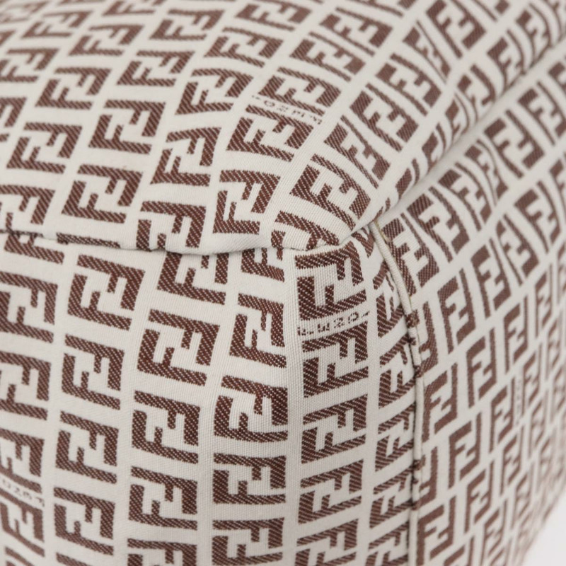 【日本直送】FENDI Zucchino帆布手提包 白色 棕色 正品 146551V-14