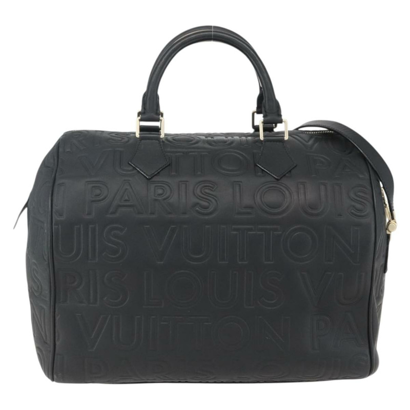 【日本直送】路易威登 Paris Speedy Cube 手提包，黑色皮革，貨號 M95816，LV 正品，貨號 146562SM-1