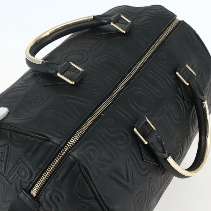 【日本直送】路易威登 Paris Speedy Cube 手提包，黑色皮革，貨號 M95816，LV 正品，貨號 146562SM-5