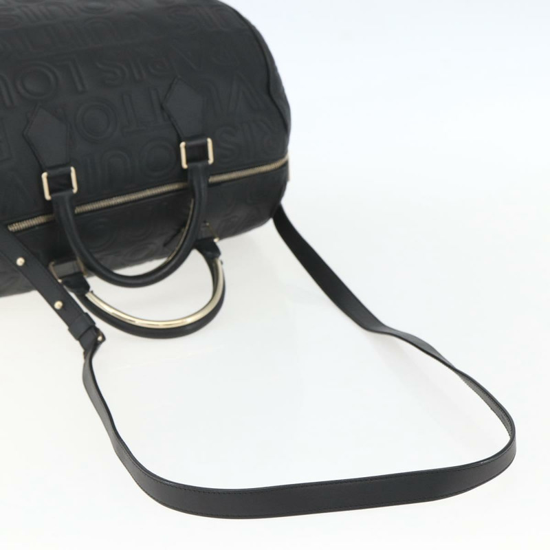 【日本直送】路易威登 Paris Speedy Cube 手提包，黑色皮革，貨號 M95816，LV 正品，貨號 146562SM-7