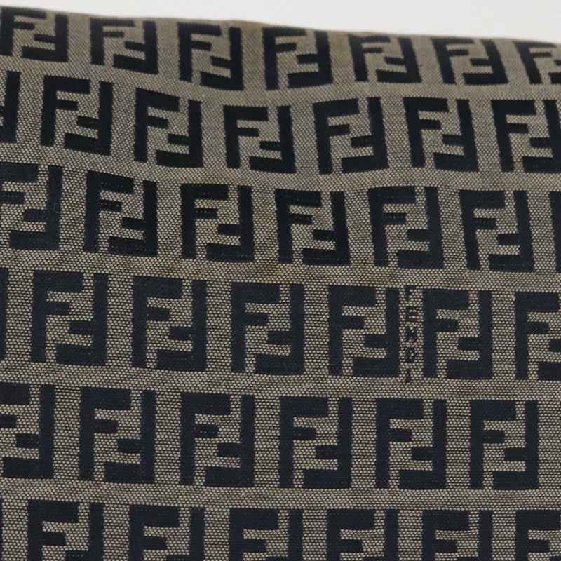 【日本直送】FENDI Zucchino帆布Mamma Baguette單肩包 海軍藍 銀色 正品 146550V-2