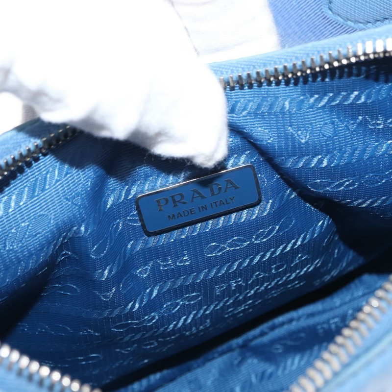 【日本直送】PRADA 復刻版單肩包 尼龍 2way 淺藍色 1BH204 正品 146563SAM-20