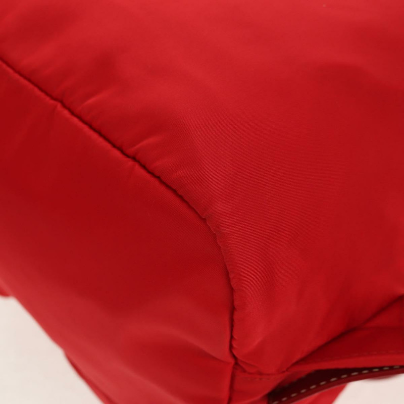 【日本直送】PRADA 雙肩包 尼龍 紅色 金色 正品 158701V-19