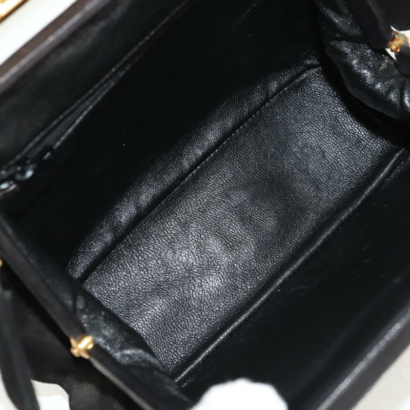 【日本直送】香奈兒 (CHANEL) Matelasse 麂皮手提包，黑色，金色雙C標誌，貨號 157875V-9