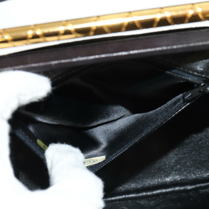 【日本直送】香奈兒 (CHANEL) Matelasse 麂皮手提包，黑色，金色雙C標誌，貨號 157875V-25