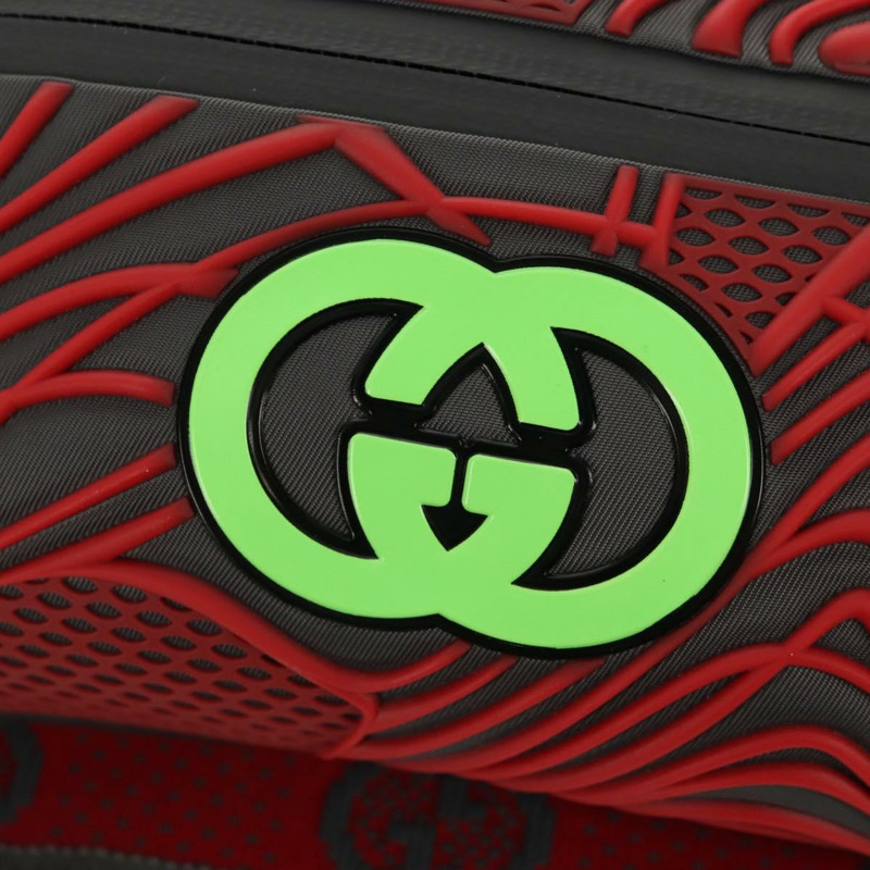 【日本直送】GUCCI GG帆布腰包 尼龍 灰色 銀色 752102 正品 BA8974V-20