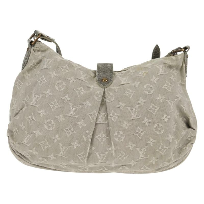 【日本直送】路易威登 Monogram 牛仔布 Slytree 肩背包 灰色 M95834 LV Auth mr1662V-1