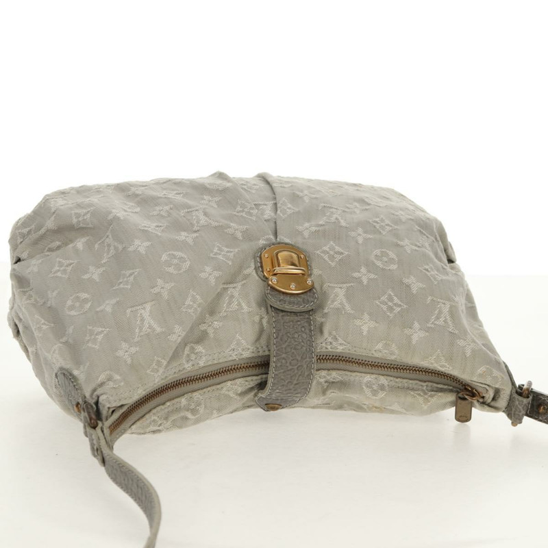 【日本直送】路易威登 Monogram 牛仔布 Slytree 肩背包 灰色 M95834 LV Auth mr1662V-6