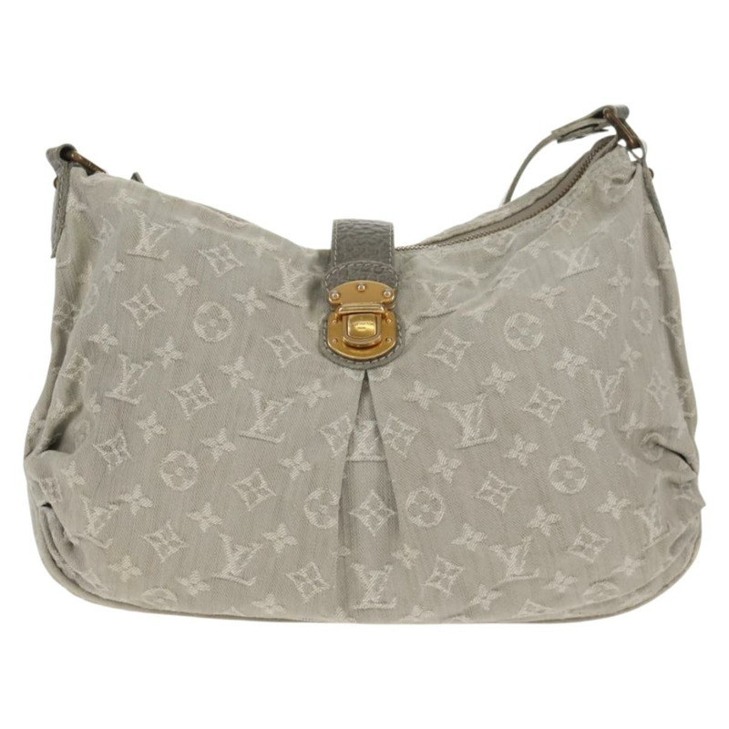 【日本直送】路易威登 Monogram 牛仔布 Slytree 肩背包 灰色 M95834 LV Auth mr1662V-12