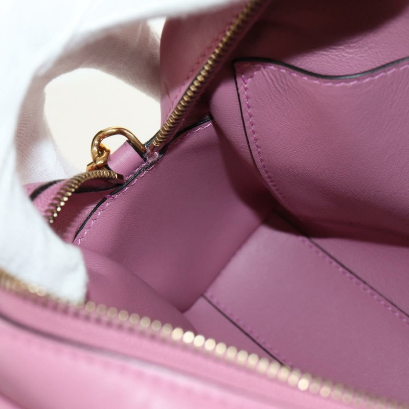 【日本直送】Salvatore Ferragamo Gancini 單肩包 皮革 粉紅色 金色 正品 BA8838V-19