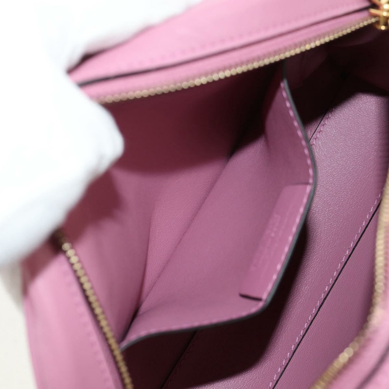 【日本直送】Salvatore Ferragamo Gancini 單肩包 皮革 粉紅色 金色 正品 BA8838V-20