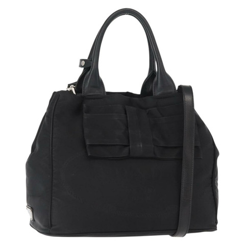 PRADA 尼龍手提包 2way 黑色銀色 正品 BA8835