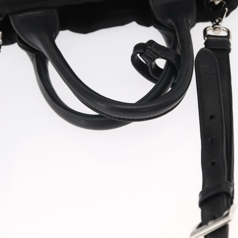 【日本直送】PRADA 尼龍手提包 2way 黑色銀色 正品 BA8835-6