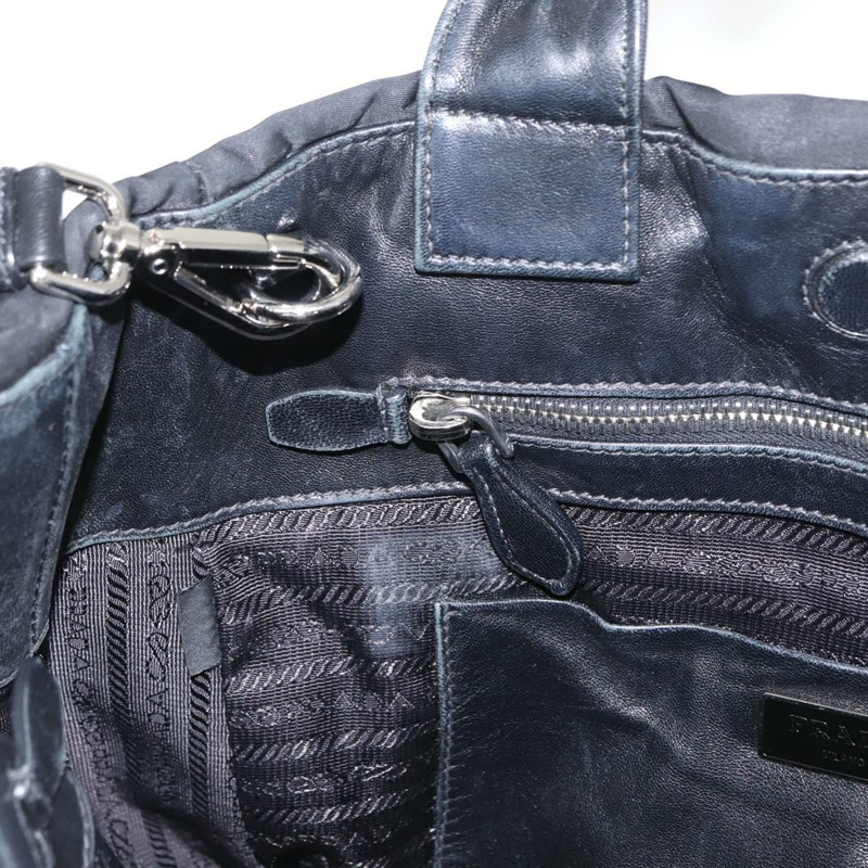 【日本直送】PRADA 尼龍手提包 2way 黑色銀色 正品 BA8835-21