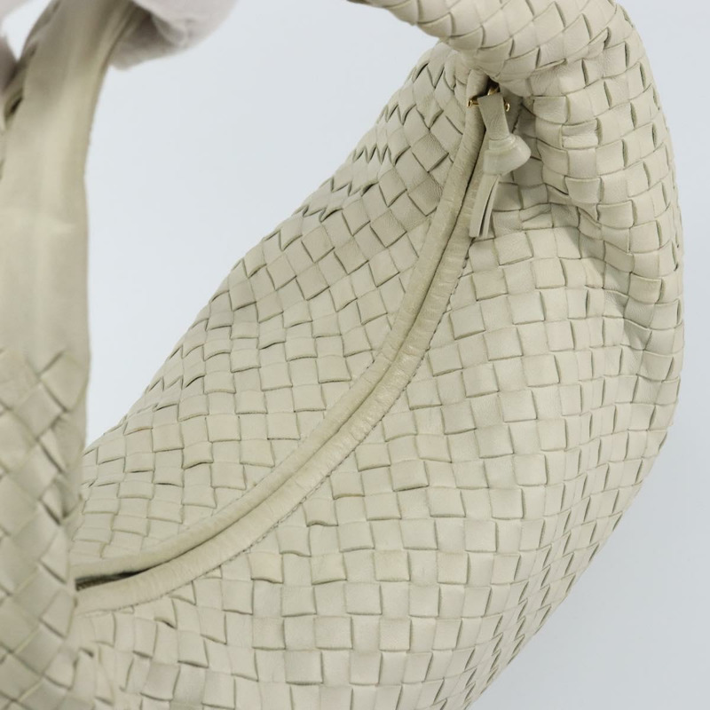 【日本直送】BOTTEGA VENETA INTRECCIATO Hobo 單肩包 白色皮革 115653 正品 ep12201-5