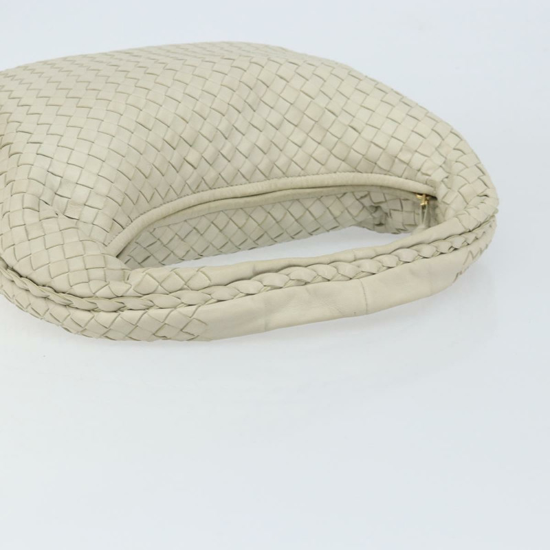 【日本直送】BOTTEGA VENETA INTRECCIATO Hobo 單肩包 白色皮革 115653 正品 ep12201-6