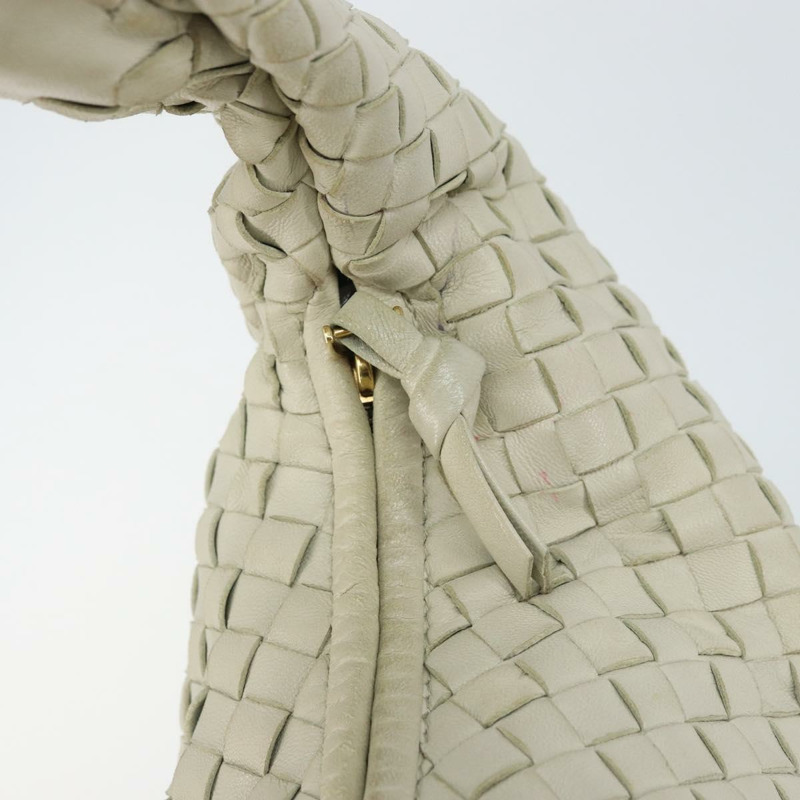 【日本直送】BOTTEGA VENETA INTRECCIATO Hobo 單肩包 白色皮革 115653 正品 ep12201-9