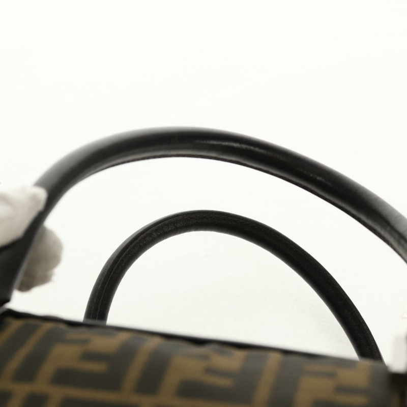 【日本直送】FENDI Zucca帆布波士頓包 黑色棕色 正品 ep12318-13