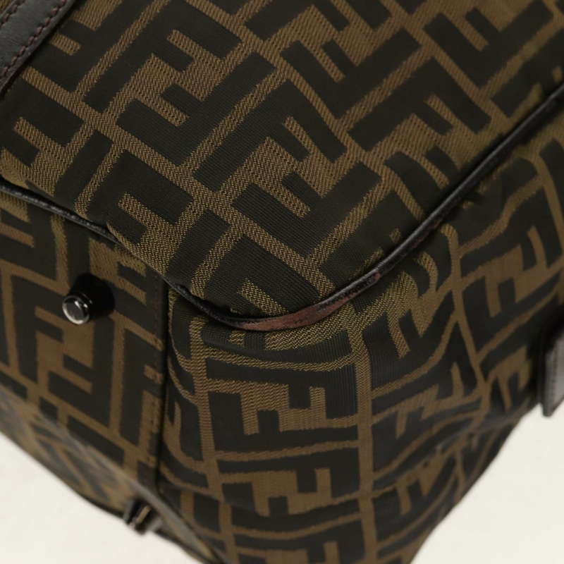 【日本直送】FENDI Zucca帆布波士頓包 黑色棕色 正品 ep12318-14