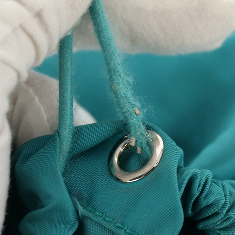 【日本直送】PRADA 雙肩包 尼龍材質 綠松石藍 銀色 正品 157362V-8